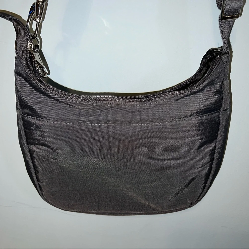 Travelon Anti-Theft Security East/West Gray Hobo Bag NWT